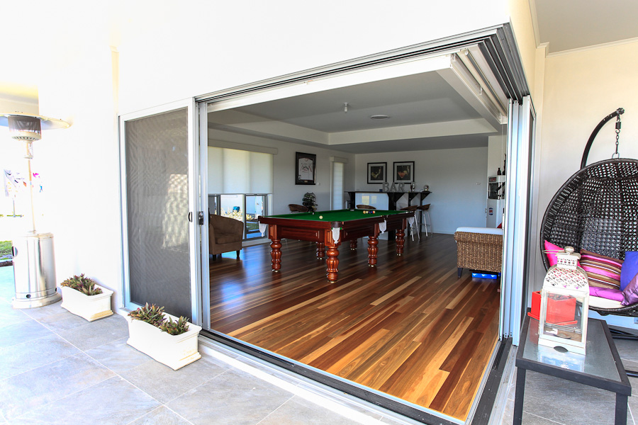 Custom home design back outdoor indoor living hunter valley builder