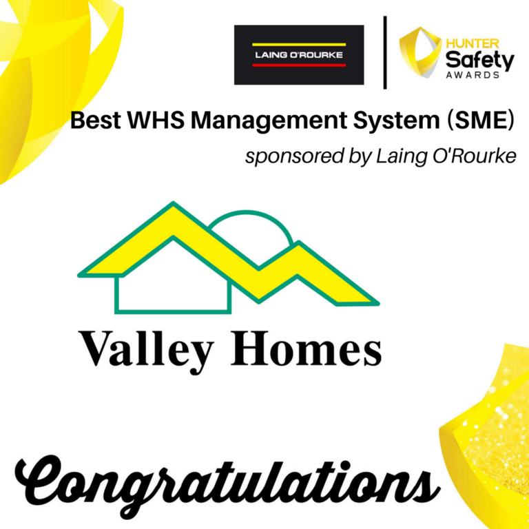 Valley Homes’ WHS Management System is a winner! Valley Homes