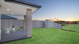 Valley Homes Bolwarra Heights Maitland Duplex Builder backyard view