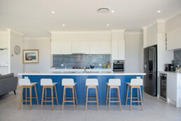 Acreage build Joseph House Valley Homes kitchen open plan