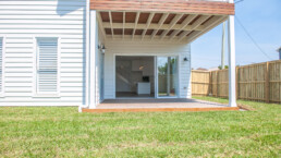 Valley Homes accessible house builder Stockton verandah