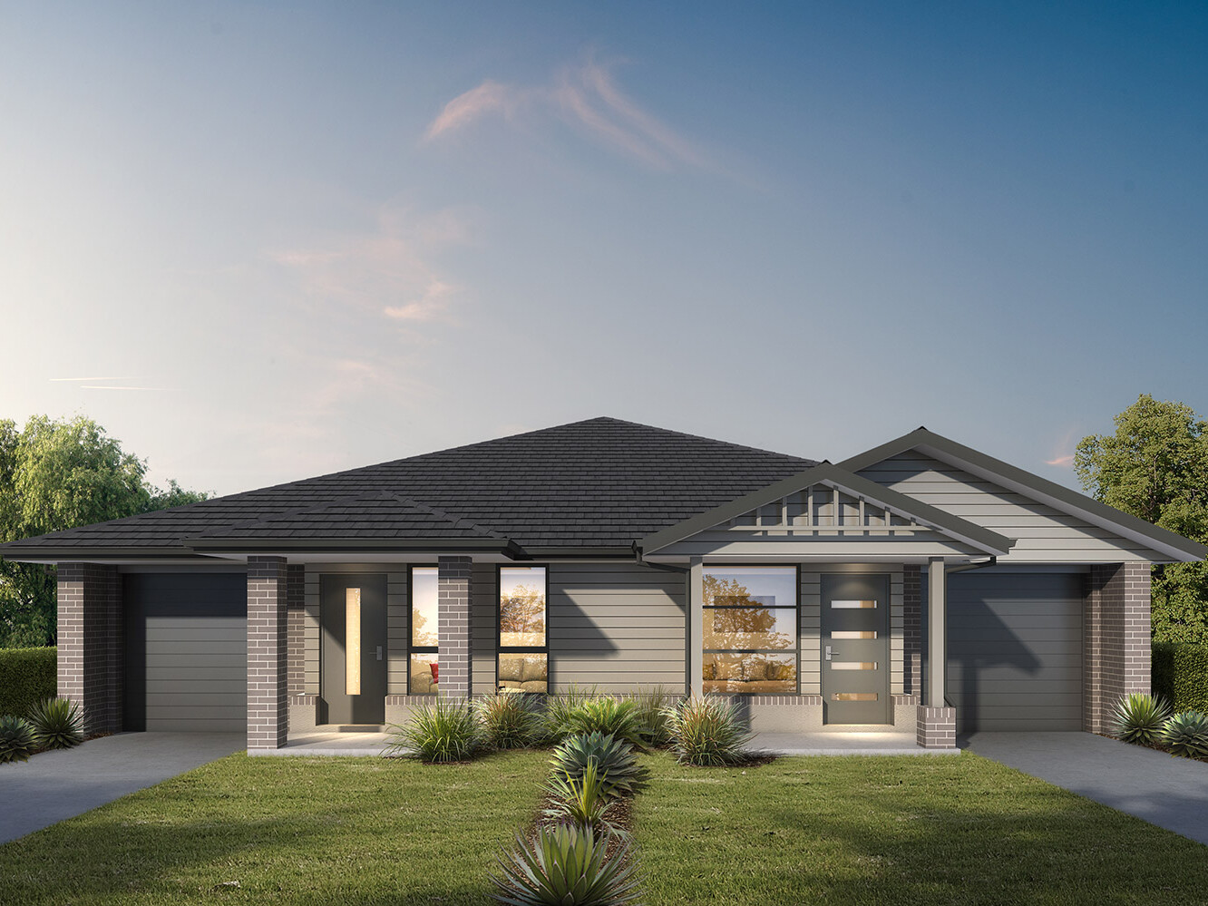 Konara duplex design Hunter Valley Newcastle homes investment builder