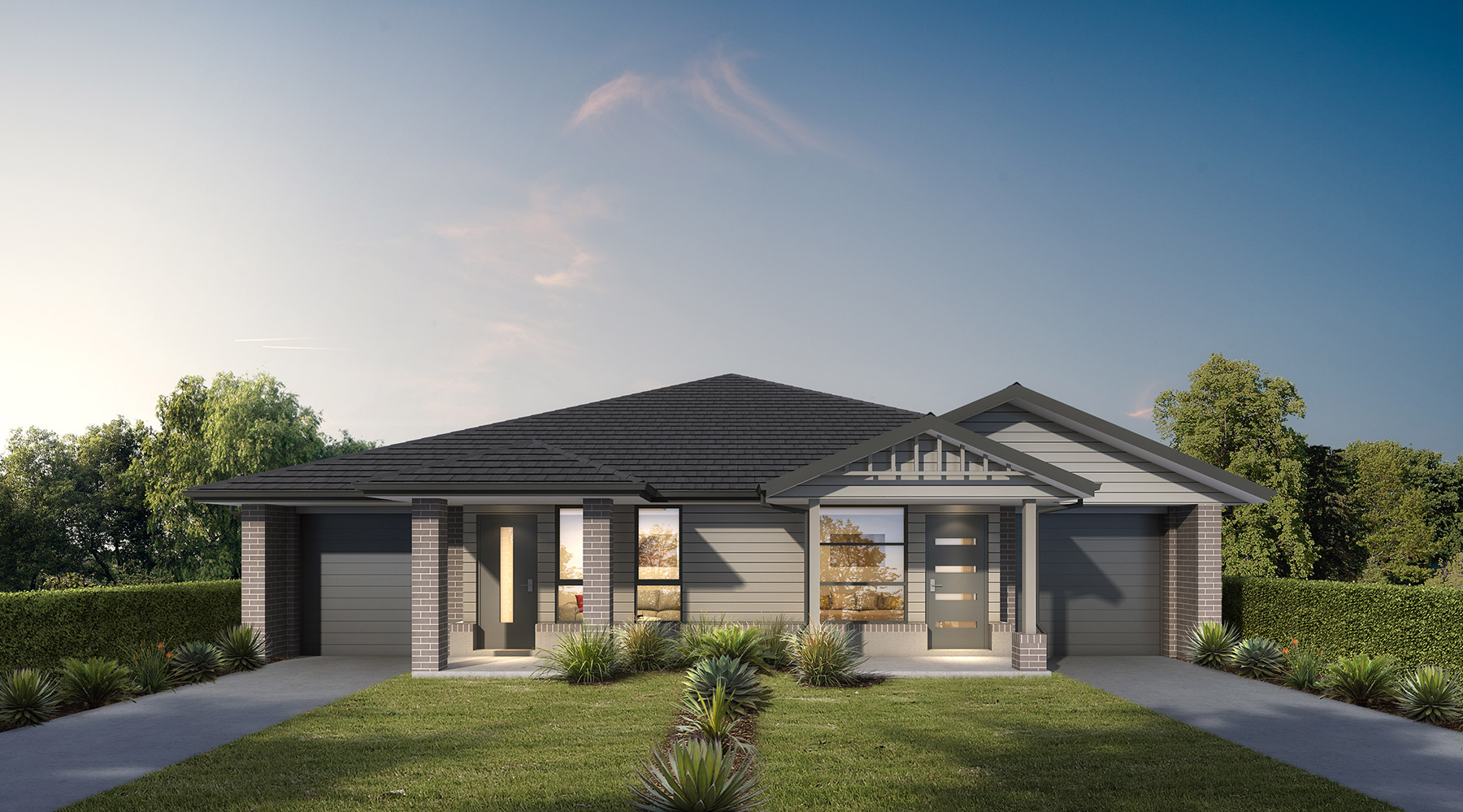 Konara duplex design Hunter Valley Newcastle homes investment builder