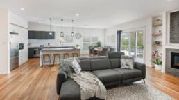 Valley Homes interior open plan living kitchen