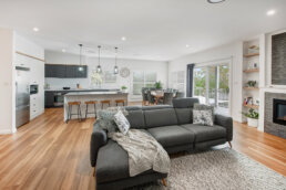 Valley Homes interior open plan living kitchen