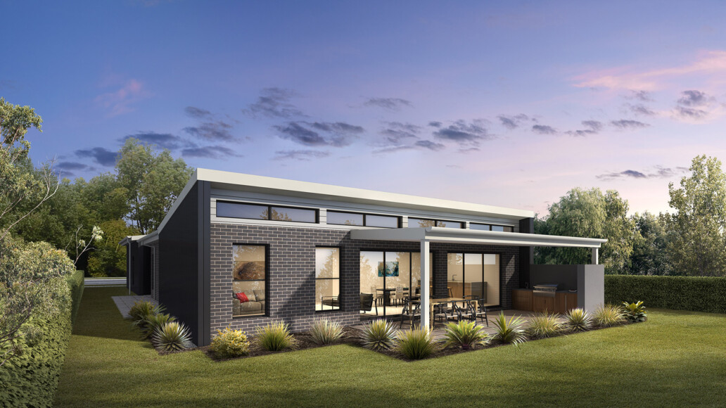 Valley Homes series residential rear facade design