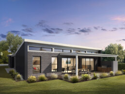 Valley Homes series residential rear facade design