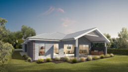 Valley Homes series residential rear facade design