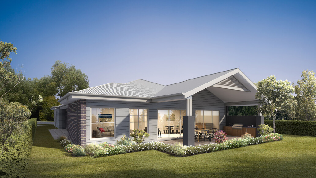 Valley Homes series residential rear facade design