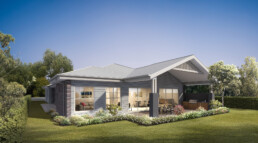 Valley Homes series residential rear facade design