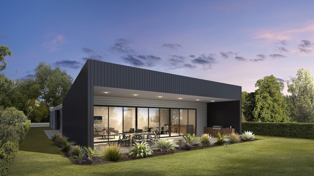 Valley Homes series residential rear facade design