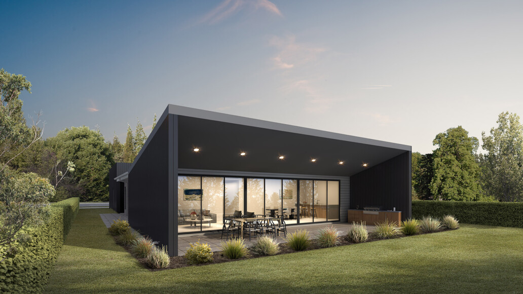 Valley Homes series residential rear facade design