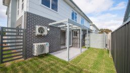 Valley Homes townhouse development Wallsend courtyard