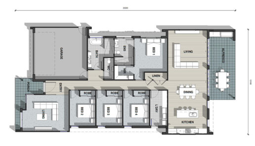 Valley Series Classic horizontal floor plan