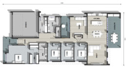 Valley Series Entertainer horizontal floor plan