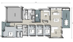 Valley Series Entertainer horizontal floor plan