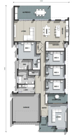 Valley Series floor plan vertical The Connoisseur