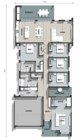 Valley Series floor plan vertical The Executive