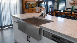 large sunken kitchen sink stainless steel