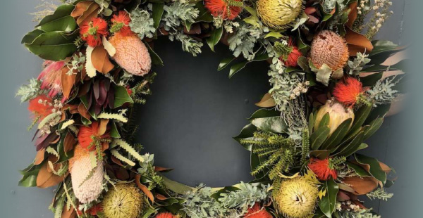 Australian Christmas wreath