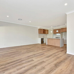 Spacious living area in duplex build by Valley Homes in Gillieston Heights Hunter Valley