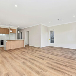 Spacious living area in duplex build by Valley Homes in Gillieston Heights Hunter Valley